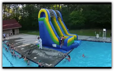 Swamp Camp Pool Slide