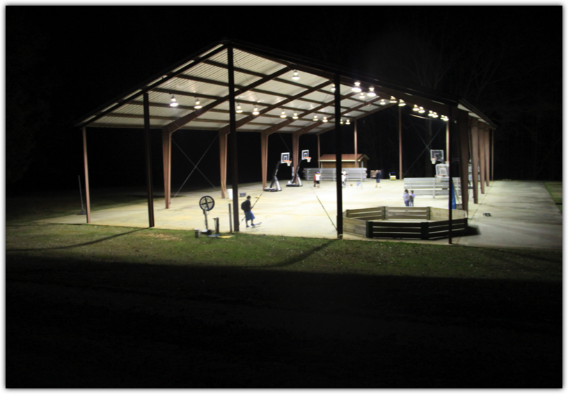 Swamp Camp Pavilion Night